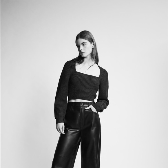 Grey - Black Cropped Zara Sweater in M - Picture 2 of 8